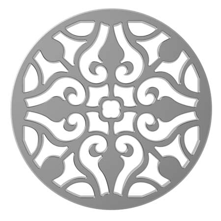 Newport Brass 4" Round Shower Drain in Polished Chrome 243-404-26